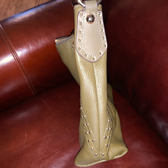 NWOT Michael Kors Olive/Army/Green Leather Purse - Picture 4 of 6